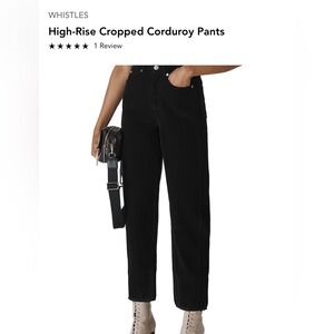WHISTLES
High-Rise Cropped Corduroy Pants - Size 28